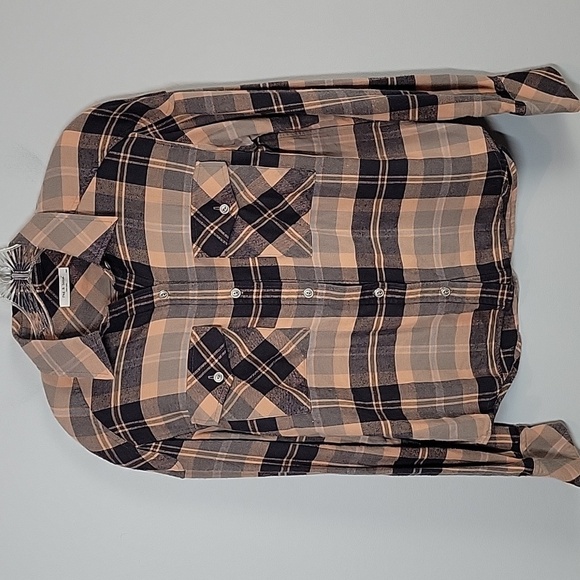 Rag & Bone Cruz Shirt Classic Fit Pink Plaid Flannel - Picture 2 of 10